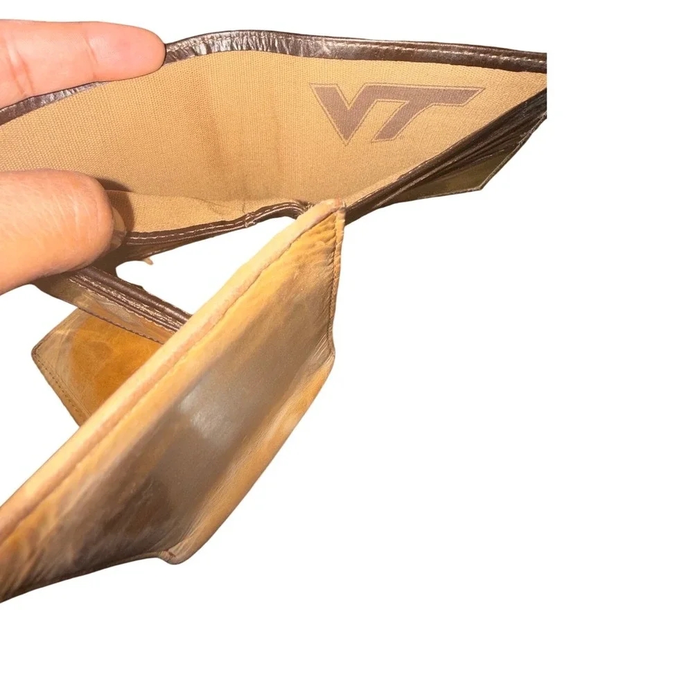 Men's Leather Wallet Bundle | Virginia‎ Tech Hokies Trifold & RVCA Bifold